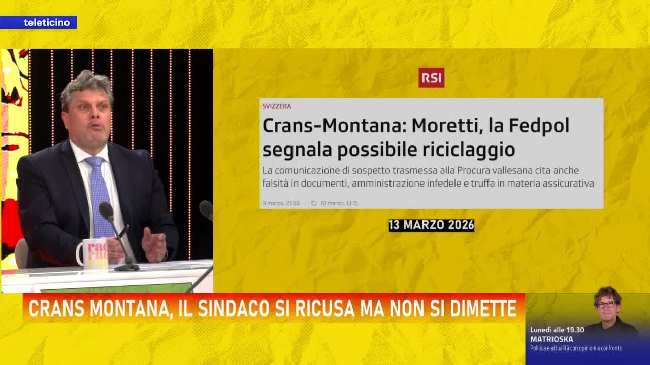 Radar del 14 marzo 2026 - CRANS MONTANA, IL SINDACO SI RICUSA MA NON SI DIMETTE