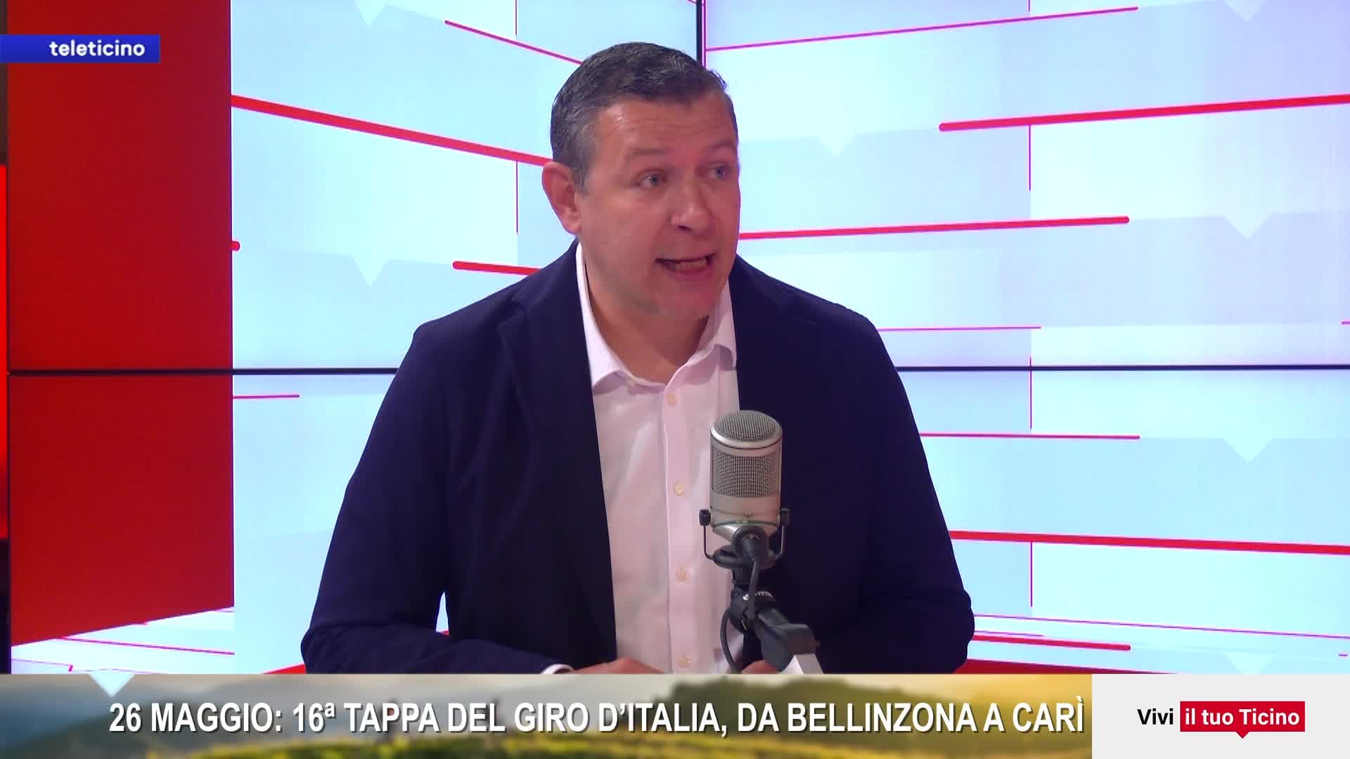 VIVI IL TUO TICINO DEL 21 MAGGIO 2026 - 26 MAGGIO 16ª TAPPA DEL GIRO D'ITALIA, DA BELLINZONA A CARÌ